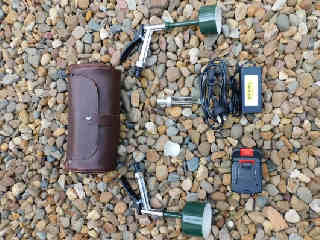 Photo showing accessories included with Swampy.